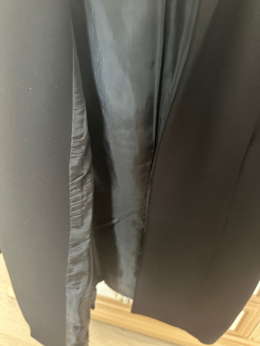 Black Open-Front Blazer Jacket - Picture 3 of 8